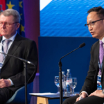 (L) Peter Braumüller, Chair of the IAIS Implementation and Assessment Committee and Managing Director of Insurance and Pension Supervision of the Austrian Financial Market Authority and (R) Clement Cheung, Chair of the IAIS Audit and Risk Committee and Chief Executive Officer of the Insurance Authority Hong Kong